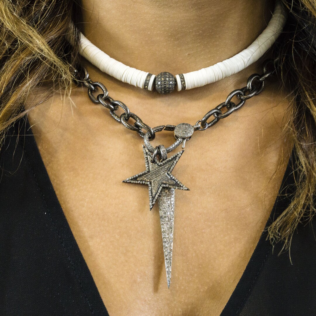 Pave Diamond Drop Sparkle Chain