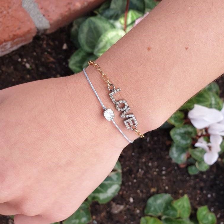 Polki Diamond String Bracelet Rose Cut Diamond Bracelet Etsy