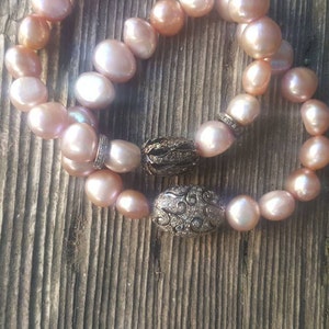 Pave Diamonds and Pearls Bracelet - Pearl Bracelet - Pave Diamonds Jewelry - Freshwater Pearls - Pave Diamonds - Diamond Bracelet - Stack