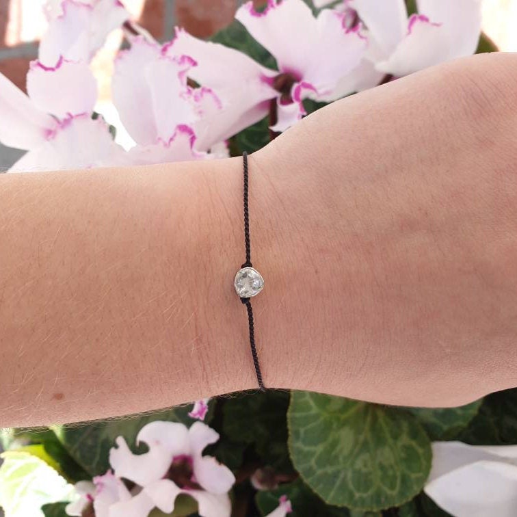 Polki Diamond String Bracelet Rose Cut Diamond Bracelet Etsy
