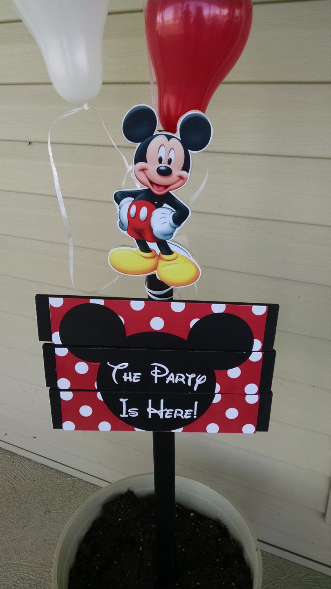 Mickey Mouse Birthday Yard Sign | Etsy