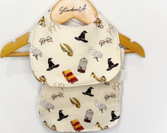 Wizard Baby Bib, Burp Cloth Set