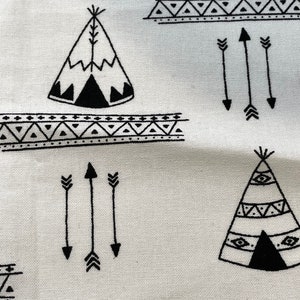 Bavoir Sucette White w/ teepees