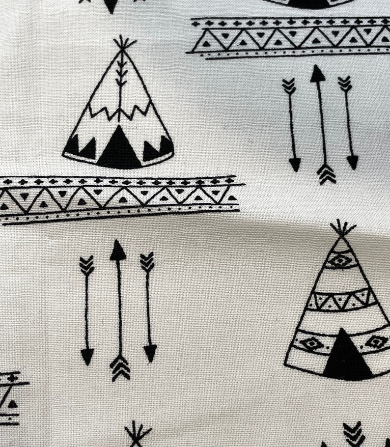 Bavoir Sucette White w/ teepees