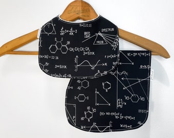 Science Baby Bib, Burp Cloth Set