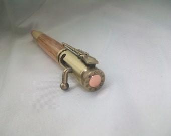 Bolígrafo de latón con barril de whisky Buffalo Trace Bolt Action