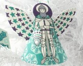 Man Angel Home décor Christmas Angel, tree Angel, Christmas ornament, Knight Angel, Houseware decoration, Male Angel