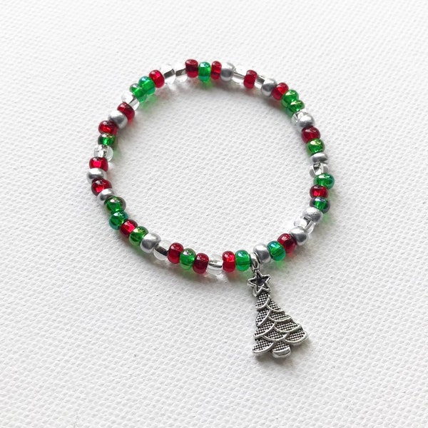 Christmas Bracelet, Girls Christmas Jewelry, Christmas Jewelry for Kids, Holiday Jewelry, Toddler Christmas Outfit, Kids Christmas Gifts