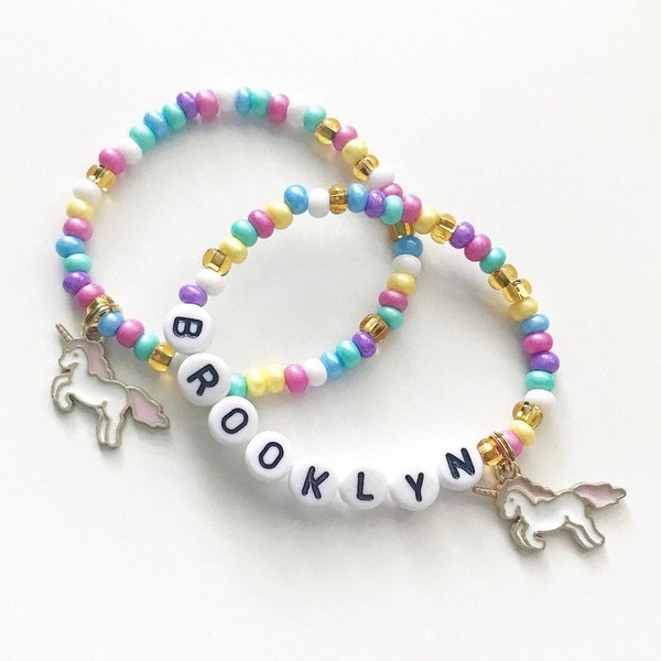 Unicorn Bracelet, Kids Unicorn Jewelry, Unicorn Gift, Unicorn Party, Unicorn Party Favors, Unicorn Outfit for Girls, Toddler Unicorn Outfit