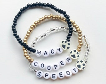 dog name bracelet