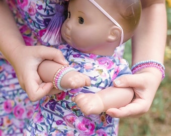 Doll Bracelet Doll Jewelry Accessories for Dolls Me and My Doll Stretch Bracelets Reborn Dolls Accessories