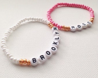 Personalized Name Bracelet, Name Bracelet, Mommy and Me Outfits, Friendship Bracelet, Toddler Bracelet, Baby Bracelet, Infant Bracelet