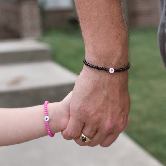 Tarsus - Bracelet Cadeau Fille De Maman/papa - Breloque Vague Acier Inoxydable, Longueur Réglable 16.5+5.1 Cm - Message D'encouragement