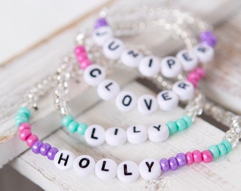 Kids Name Bracelet, Kids Bracelet Girls, Kids Jewelry, Toddler Bracelet Personalized, Baby Name Bracelet, Custom Name Bracelet, Name Jewelry