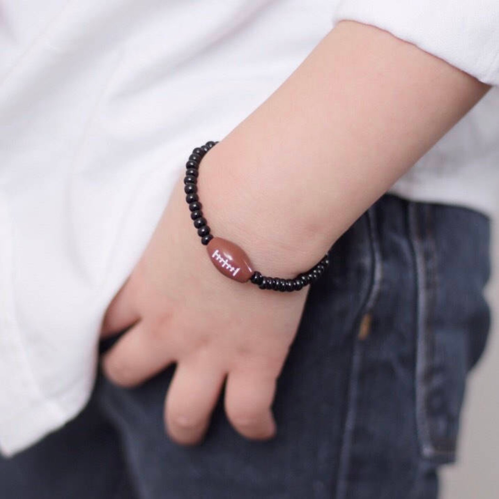 Football Bracelet Boys Bracelet Mens Bracelets Jewelry for Etsy