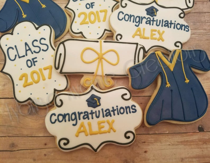 12 Graduation Sugar Cookies Graduation 2020 Gift Class of | Etsy