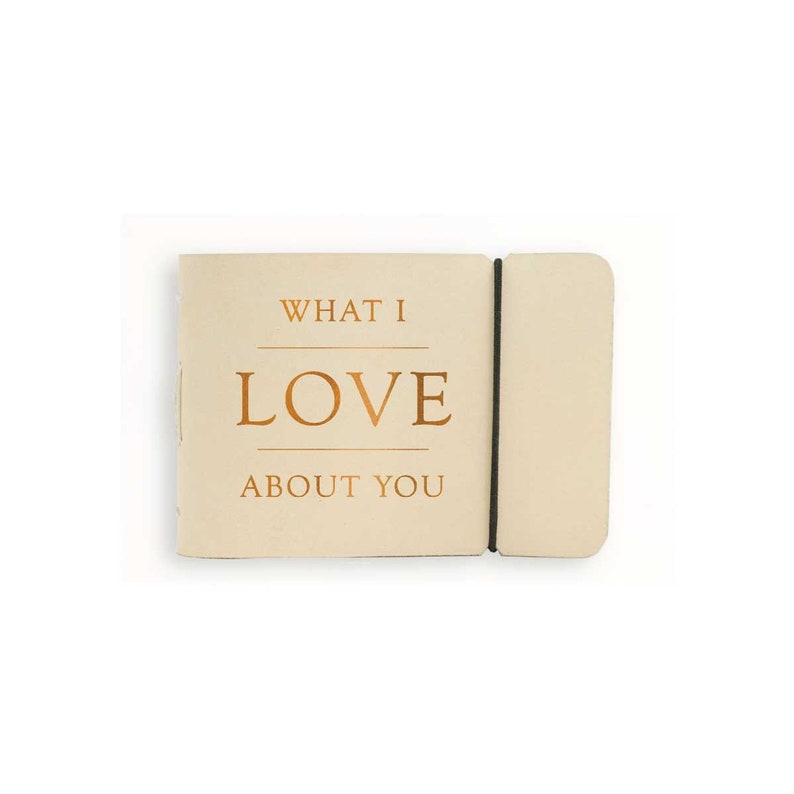 What I Love About You Leather Journal Rustico Natural