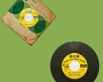 Rare 1965 GEORGE WASHINGTON & The Cherry Bombs Special Disc Jockey Vinyl 45 RPM Record ~ Pacific Northwest Garage Rock Mercer Island
