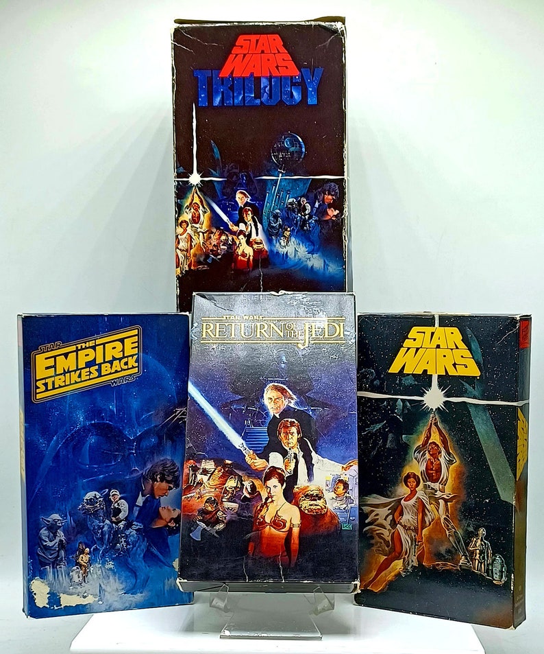 7 STAR WARS VHS Video Tapes Fox Star Wars Trilogy Star Wars Episode I