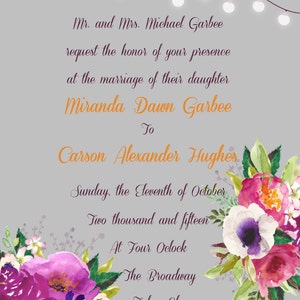 WEDDING INVITATION SET Digital (song request, address label, rsvp, Invite)
