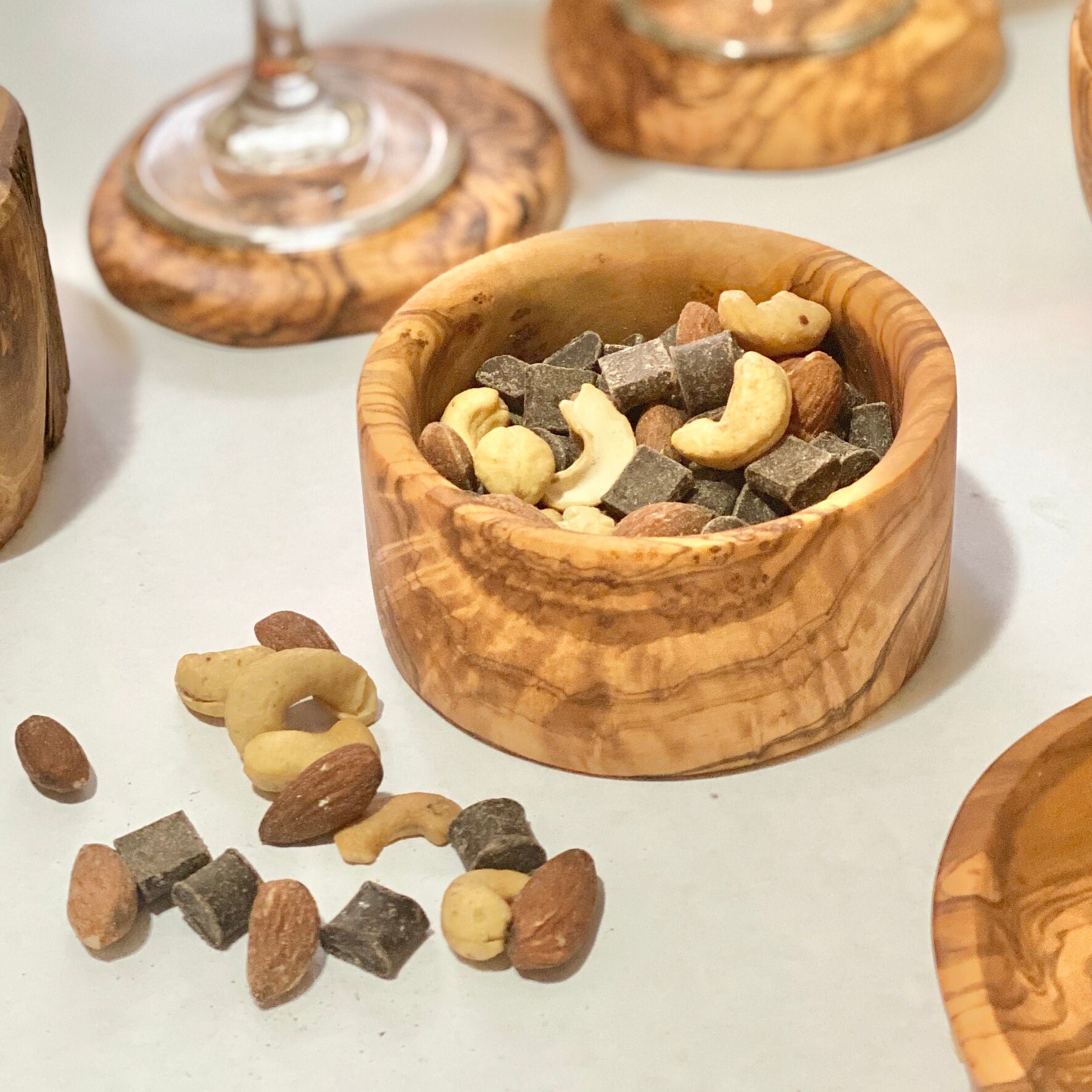 Olive Wood Nut Bowl Etsy