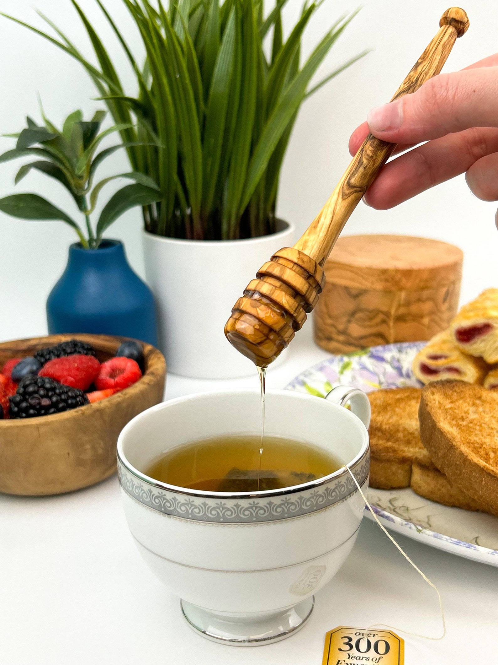 Olive Wood Honey Dipper