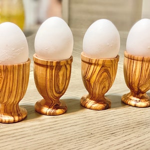 Olive Wood Egg Cups (set of 4)