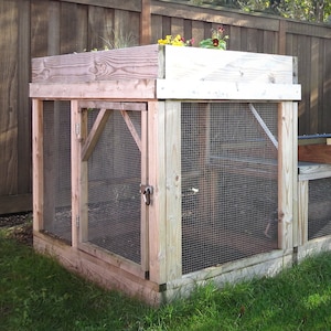 The Garden Run Half-Height Module Plan eBook (PDF), Garden-Top Run for Chicken Coop or Rabbit Hutch – Instant Download, U.S. & Metric