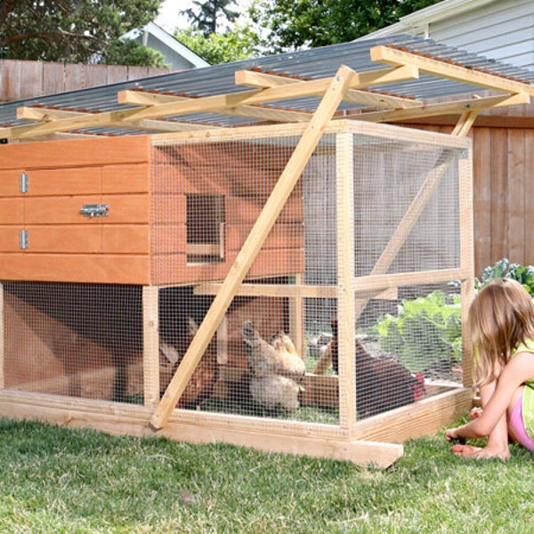 The Garden Ark Mobile Chicken Coop Plan eBook (PDF), Instant Download, U.S. and Metric Units (Feet/Inches and MM)
