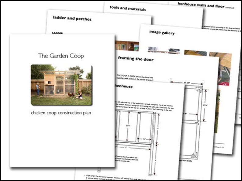 The Garden Coop Walk-In Chicken Coop Plan eBook PDF