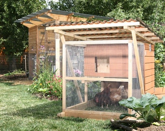 The Garden Coop+Ark Chicken Coop Plans, Two eBooks (PDFs), Instant Download, U.S. and Metric Units (Feet/Inches and MM)