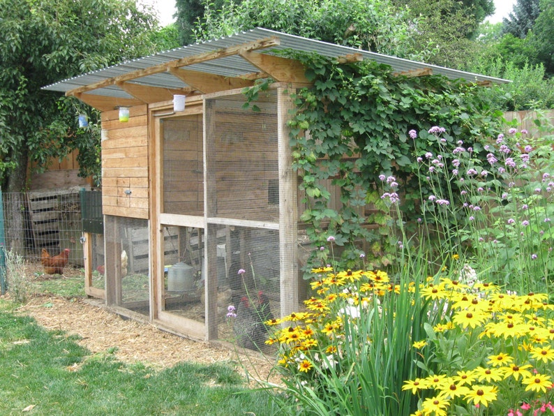 The Garden Coop Walk-In Chicken Coop Plan eBook PDF, Instant Download, U.S. and Metric Units Feet/Inches and MM image 3