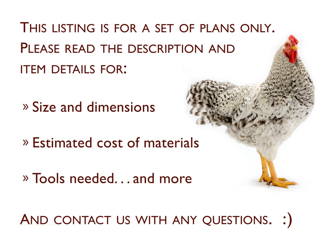 The Garden Coop WalkIn Chicken Coop Plan eBook PDF Instant Etsy