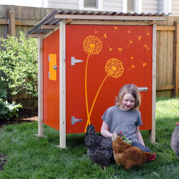 The Basic Coop Stand-Alone Chicken Coop Plan eBook (PDF), Instant Download, U.S. & Metric Units (Feet/Inches and Millimeters)