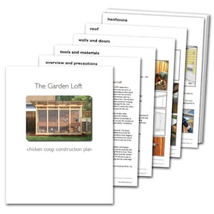 The Garden Loft Large Walk-In Chicken Coop Plan eBook PDF Instant Download, U.S. and Metric Units Feet/Inches and MM Bild 2