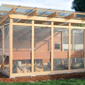 The Garden Loft Large Walk-In Chicken Coop Plan eBook PDF Instant Download, U.S. and Metric Units Feet/Inches and MM Bild 9