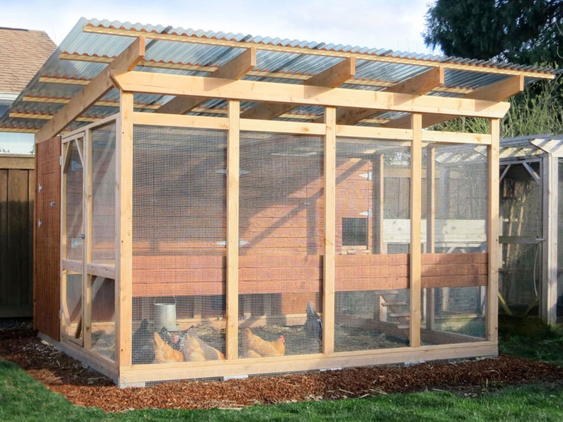 The Garden Loft Large Walk-In Chicken Coop Plan eBook PDF Instant Download, U.S. and Metric Units Feet/Inches and MM Bild 9