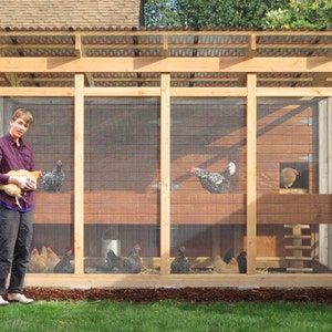 The Garden Loft Large Walk-In Chicken Coop Plan eBook PDF Instant Download, U.S. and Metric Units Feet/Inches and MM image 1