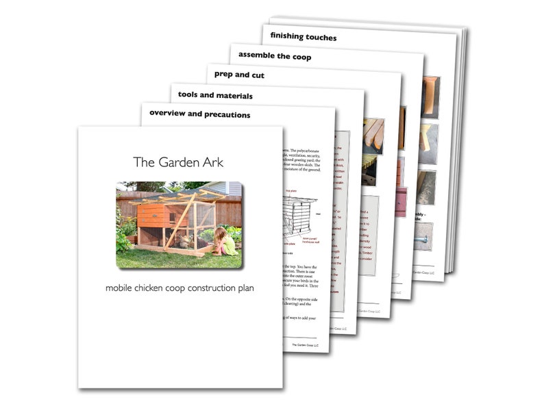 The Garden CoopArk Chicken Coop Plans, Two eBooks PDFs, Instant Download, U.S. and Metric Units Feet/Inches and MM image 4