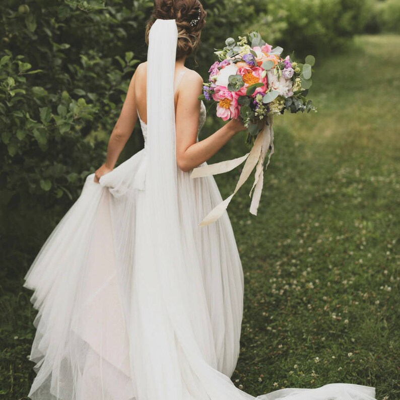 Cathedral Length Veil Chapel Veil 100 Inch Veil 108 Inch Etsy