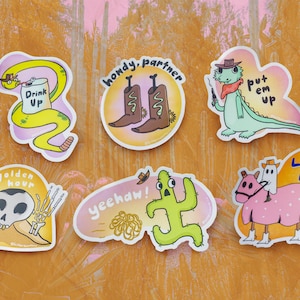 Western Style Stickers - Matte Finish