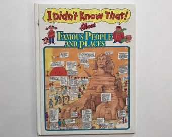 1992 I Didn’t Know That About Famous People and Places Where Are They Fun Search and Find Kids Children Hard Cover