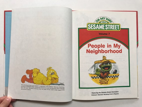 1989 on My Way With Sesame Street Book Volume 7 People in My