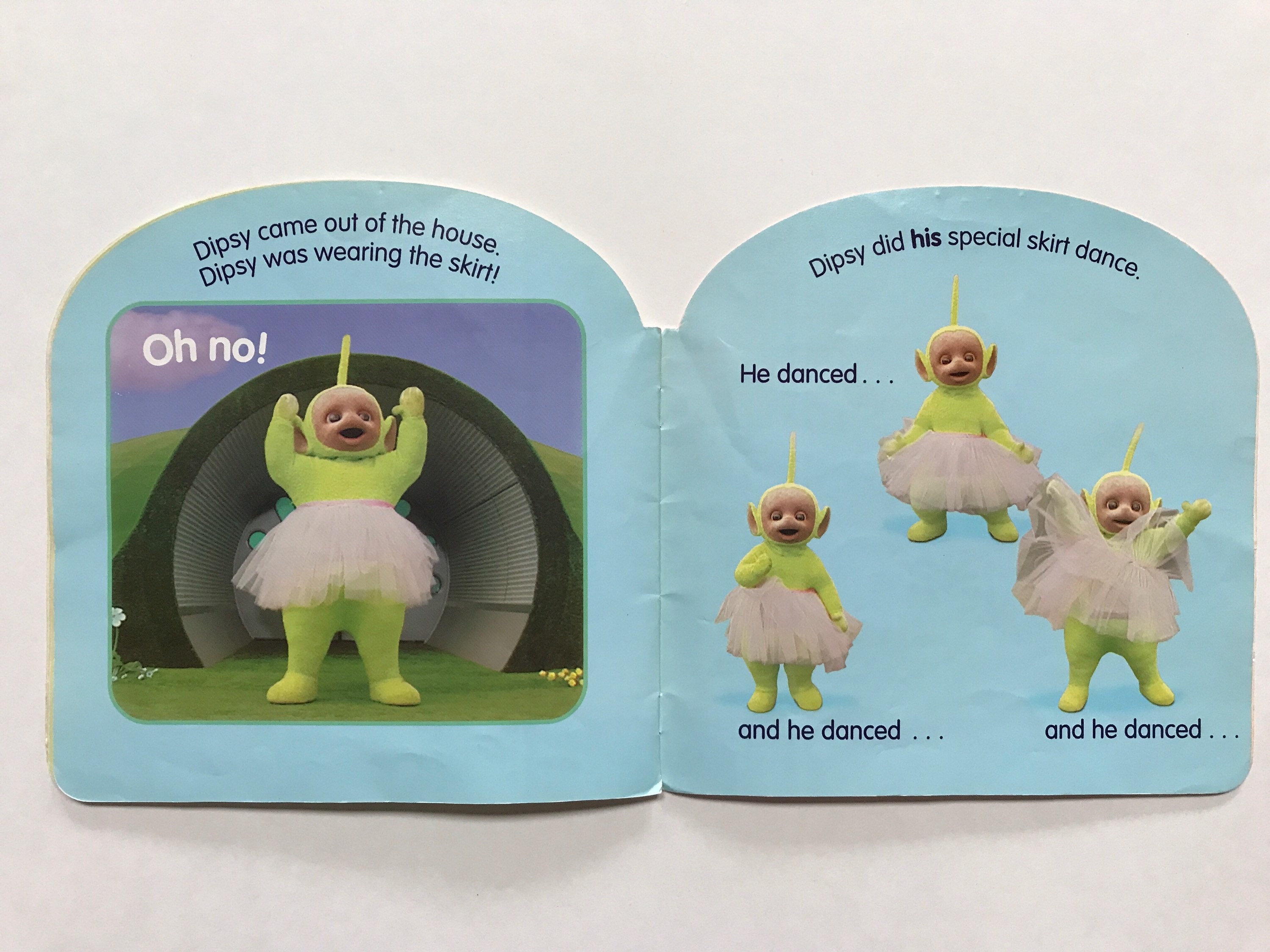 1999 Teletubbies Dancing With the Skirt Softcover Kids Book Etsy Hong