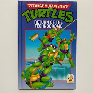 1990 Tmnt Teenage Mutant Ninja Turtles Mini Book Return of the Technodrome Boys Kids