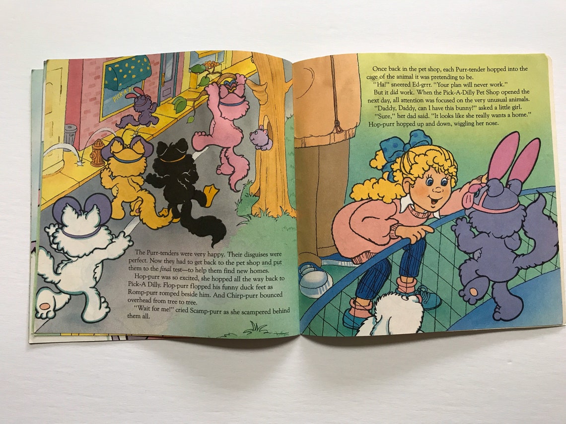 Purr Tenders Kids Picture Story Book 80s The Story Of The Etsy