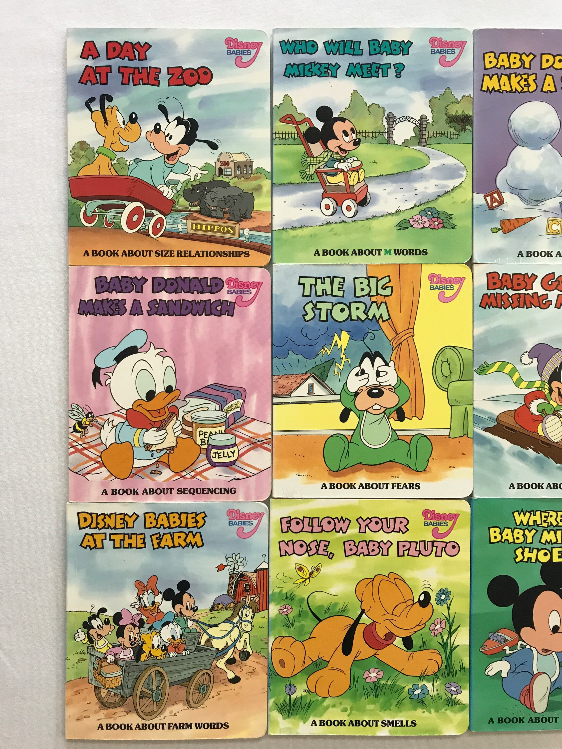 Vintage 1980s Disney Babies Board Books Lot of 12 Grolier Etsy