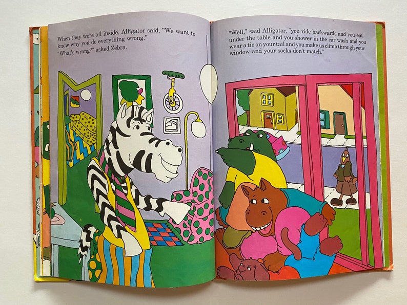 1977 Sweet Pickles Zip Goes Zebra Cute 70s Kids Story Book Etsy