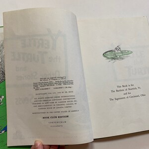 Yertle the Turtle and Other Stories Book Cub Edition by Dr Seuss Hard ...