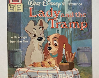 Disney Lady and the Tramp Read Along - See Hear Read Kids Book BOOK ONLY